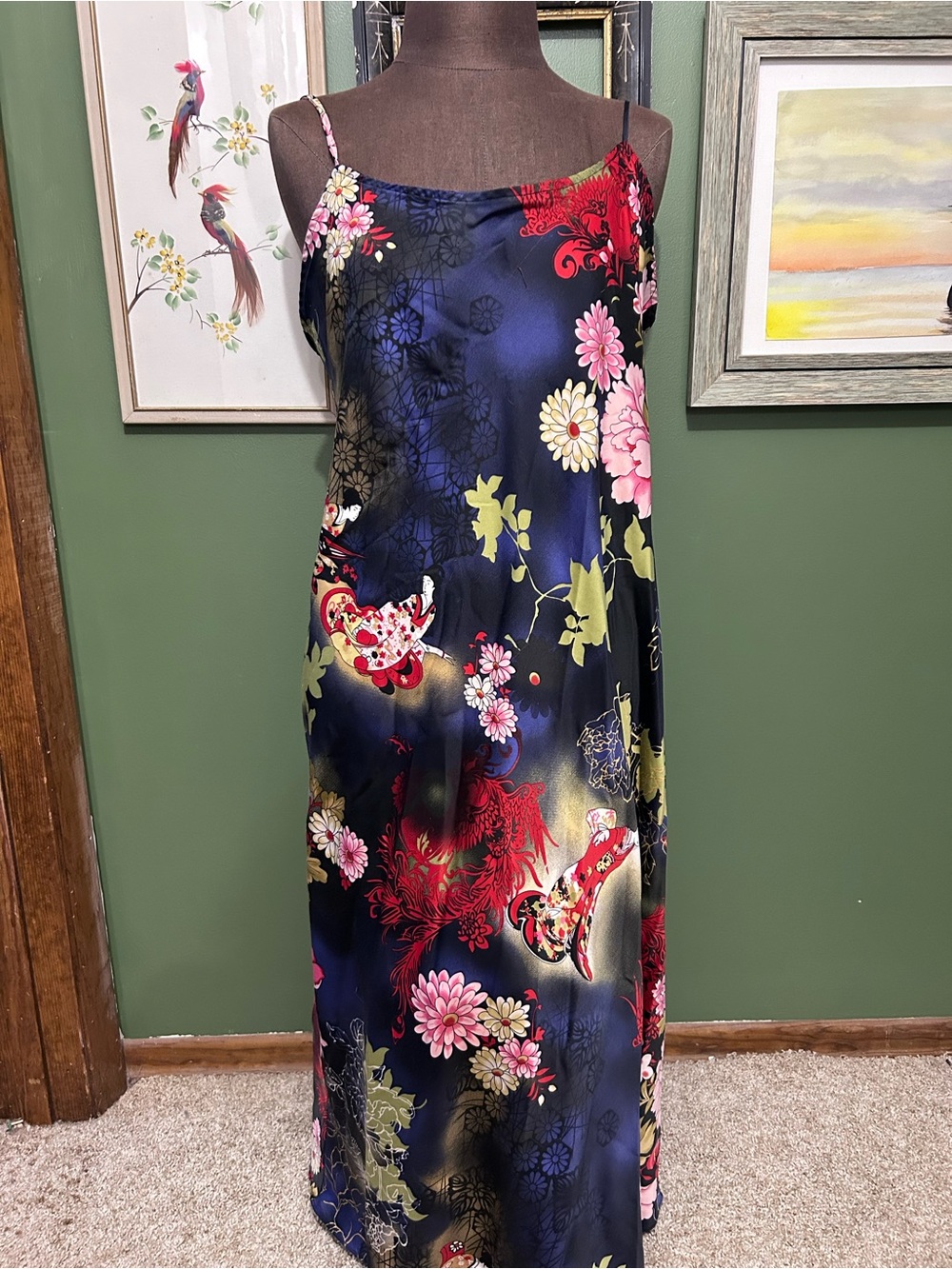 Floral Natori Cruz nightgown dress chemise medium